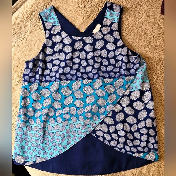 None Tops - Seashell Tank Womens Size Small